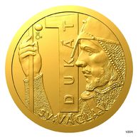 Zlatý 1-dukát sv. Václava se zlatým certifikátem proof (ČM 2024)