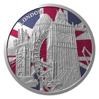 Stříbrná mince Cesta kolem světa - Londýn standard (ČM 2024) 