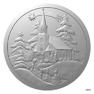 Stříbrná medaile Půlnoční mše proof (ČM 2024)