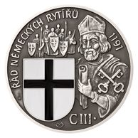 Stříbrná medaile Rytířské řády - Řád německých rytířů standard patina/smalt (ČM 2024) 