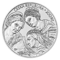 Stříbrná mince 200 Kč - 350. výročí úmrtí Karla Škréty standard (ČNB 2024)
