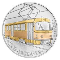 Stříbrná  mince 500 Kč   - Tramvaj ČKD Tatra T3 standard (ČNB 2024)