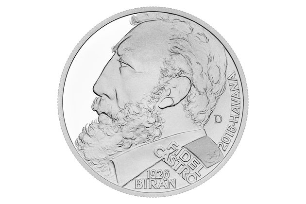 Stříbrná medaile Kult osobnosti -  Fidel Castro proof (ČM 2024) 