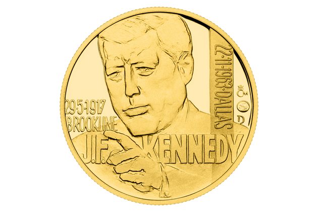 Zlatý dukát Kult osobnosti - J. F. Kennedy  proof (ČM 2024) 