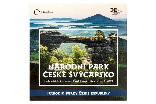 Sada oběžných mincí ČR -  Národní parky - České Švýcarsko  standard (ČNB 2024)